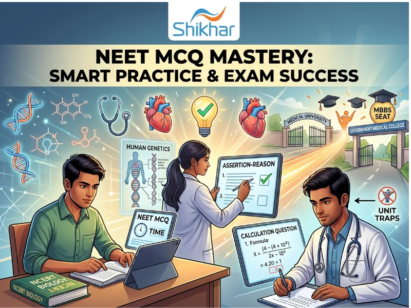 NEET MCQ Practice Guide with Chapter-wise Biology Questions, PDFs and Mock Test Strategies