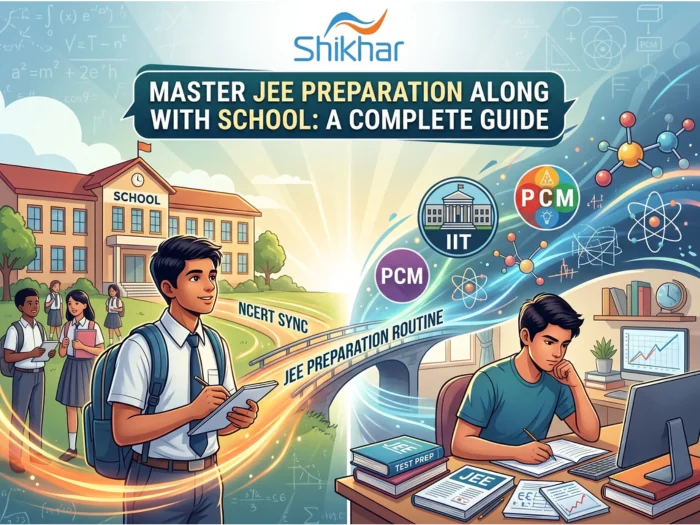 Student balancing JEE preparation with regular school using a structured daily study timetable
