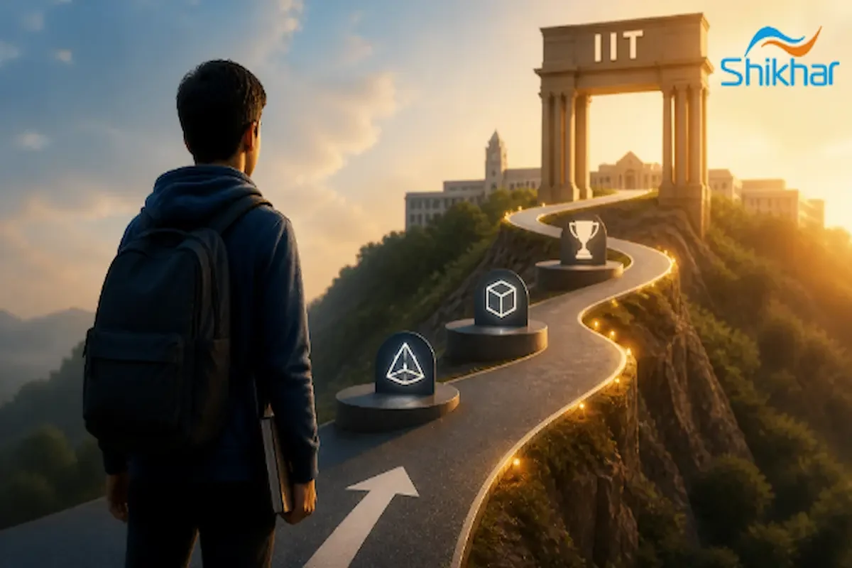 Conceptual hero image representing the pathway through Olympiads to IIT admission
